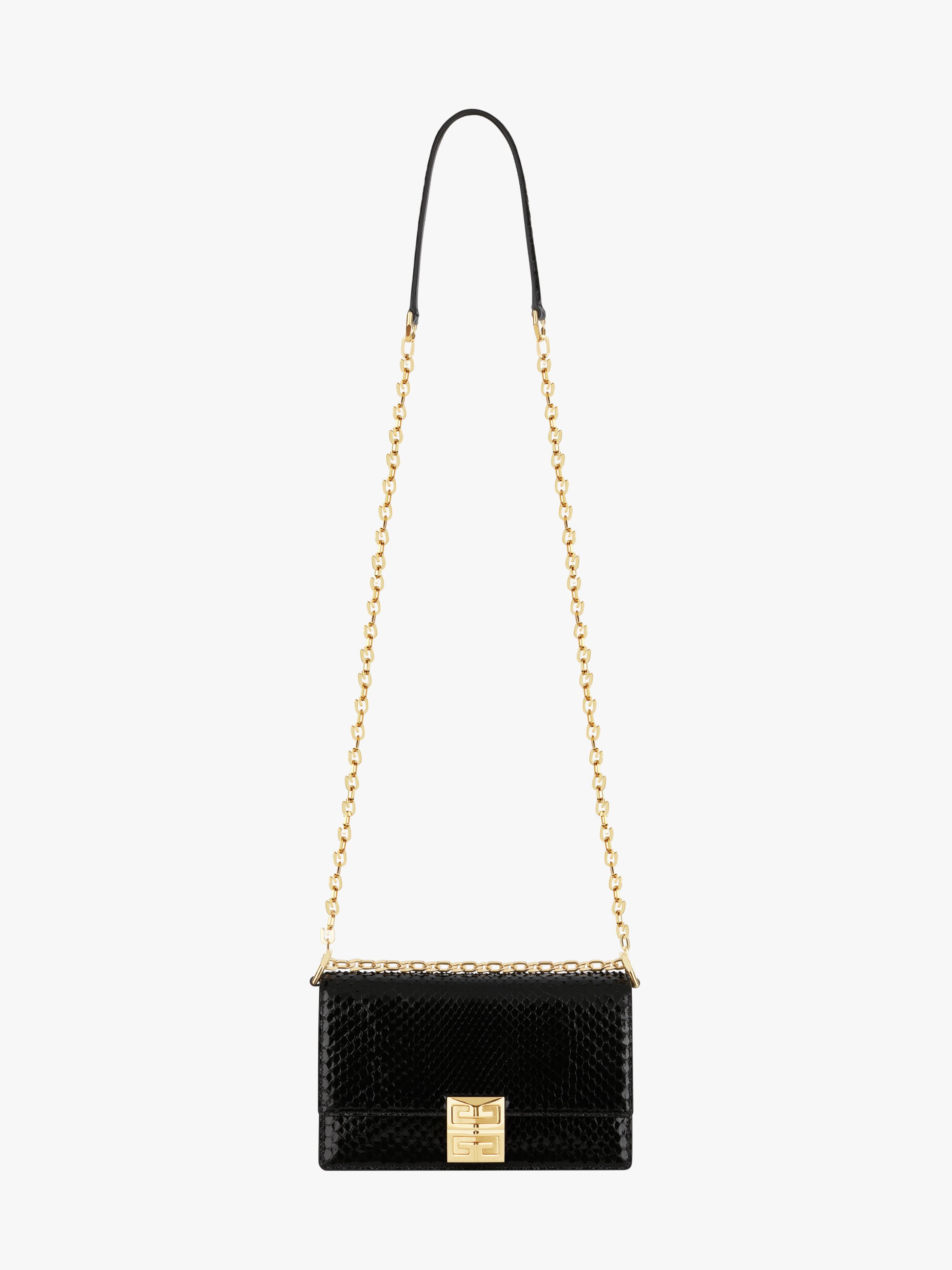 SMALL 4G BAG IN PYTHON WITH CHAIN - 3
