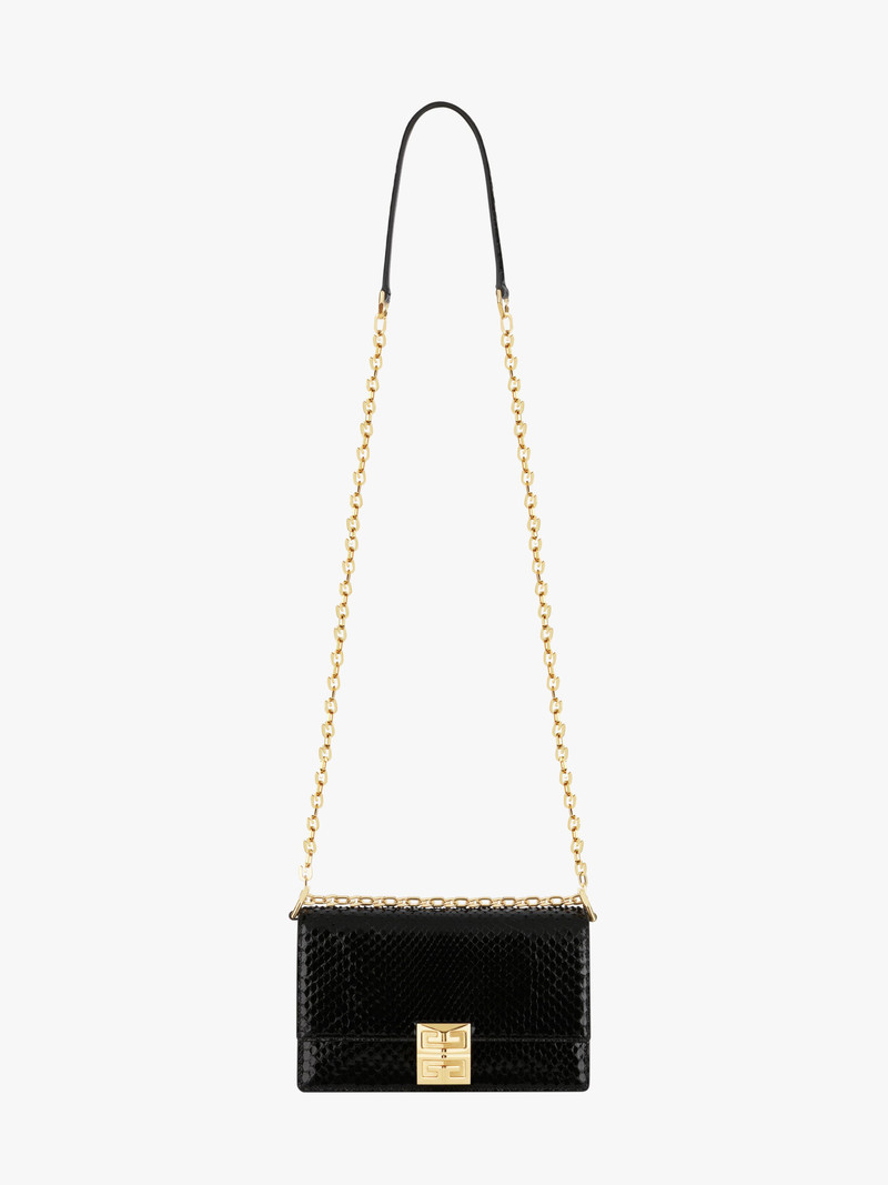 SMALL 4G BAG IN PYTHON WITH CHAIN 3