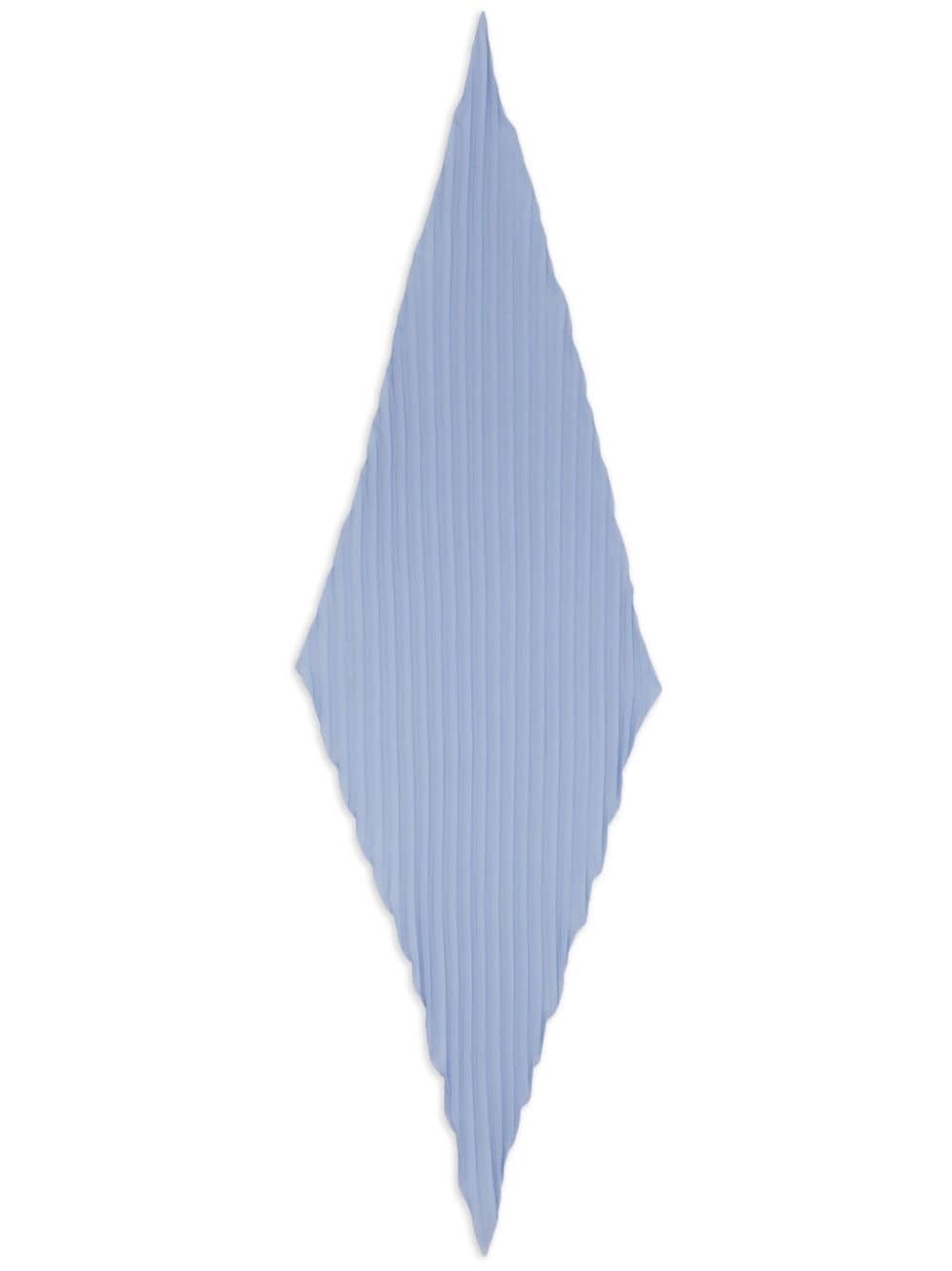 plissÃ©-effect crepe scarf - 1