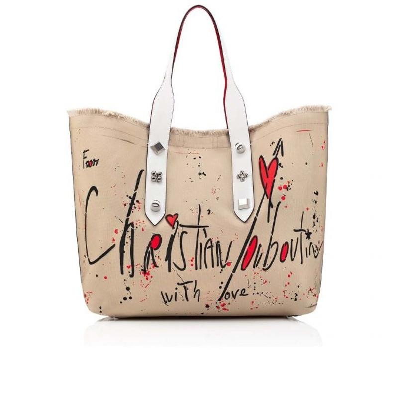 Frangibus Tote Bag BEIGE-BLACK/SNOW/SILVER - 1