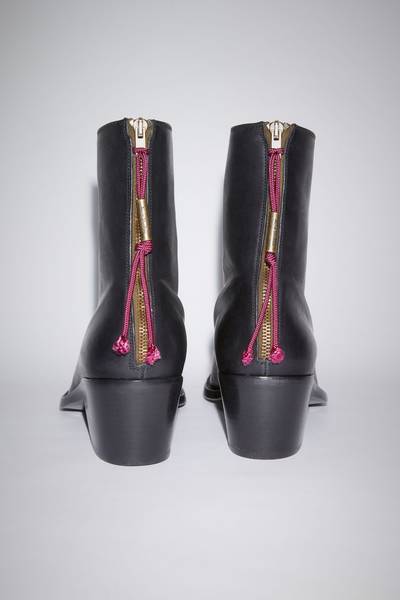 Acne Studios Leather boots - Black outlook
