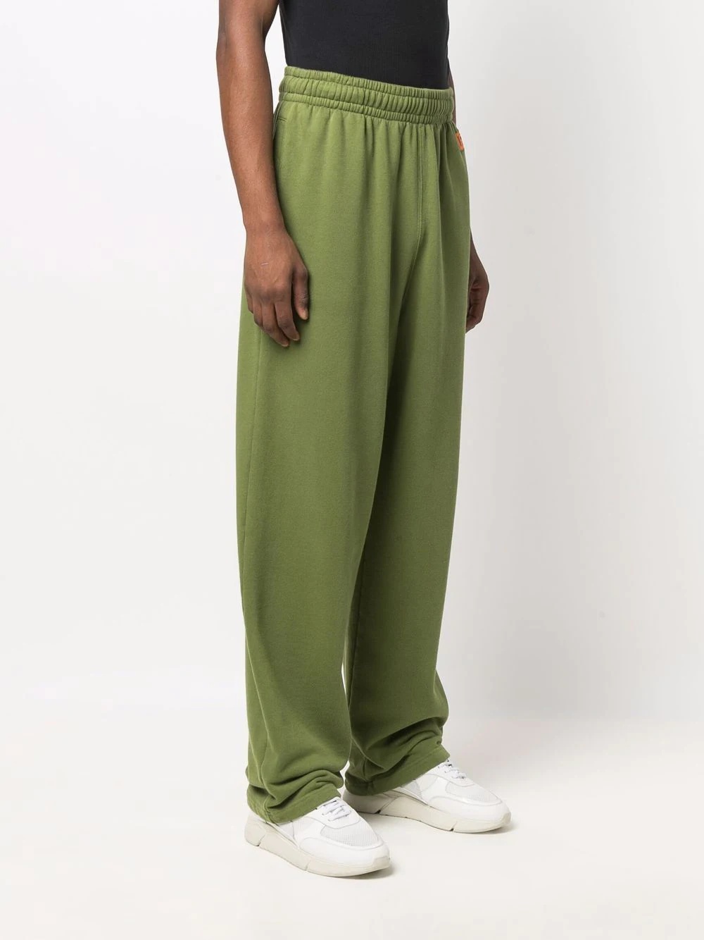 logo-tape wide-leg track pants - 3