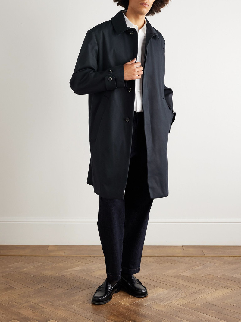 BARENA Ariata Cotton-Gabardine Car Coat Navy outlook