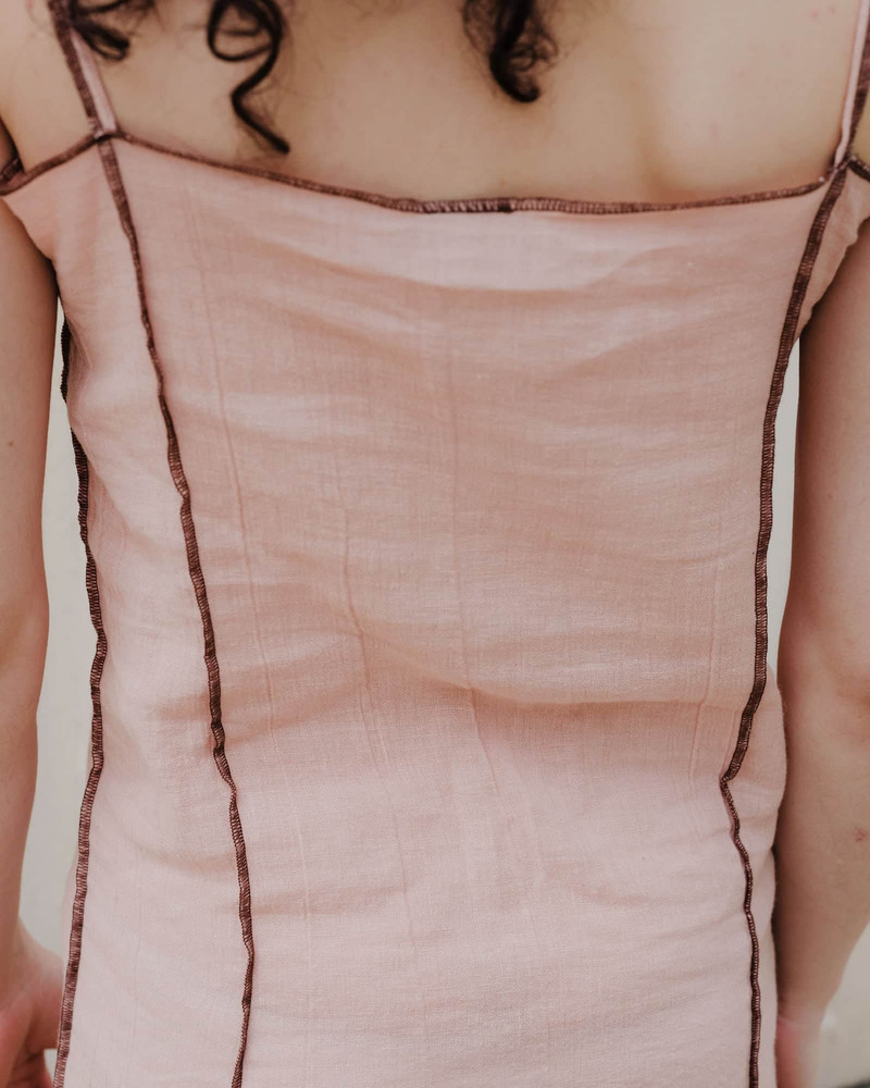 Shok Slip Dress - Crinkle Linen 5