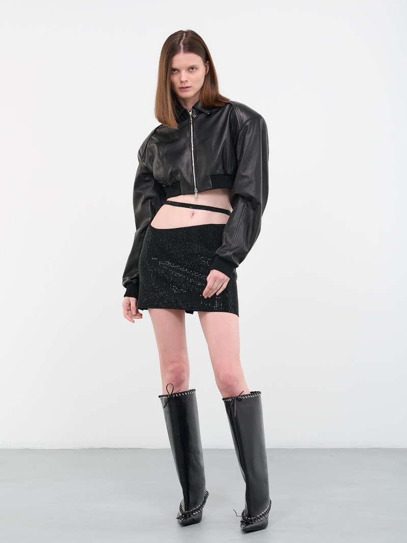 ANDREĀDAMO Strass Mini Skirt outlook