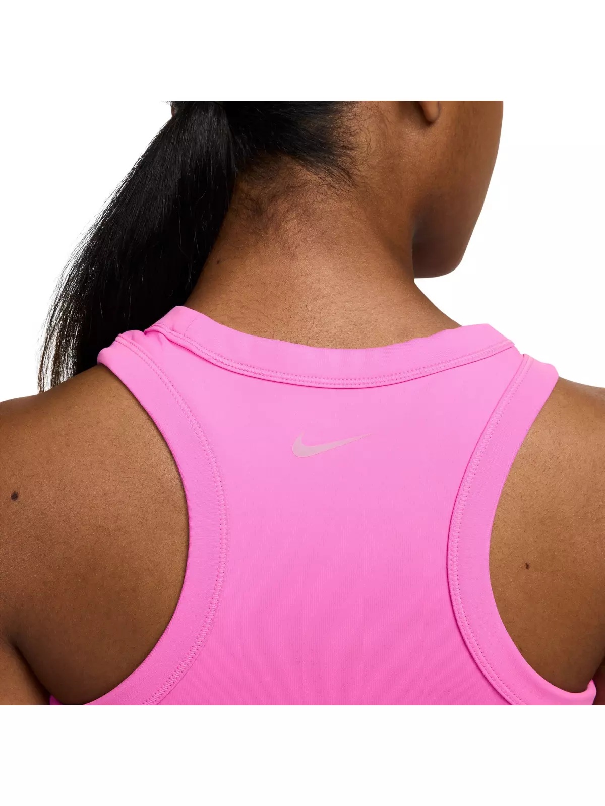 Women's One Fitted Dri-FIT Cropped Tank Top -Pink - 5