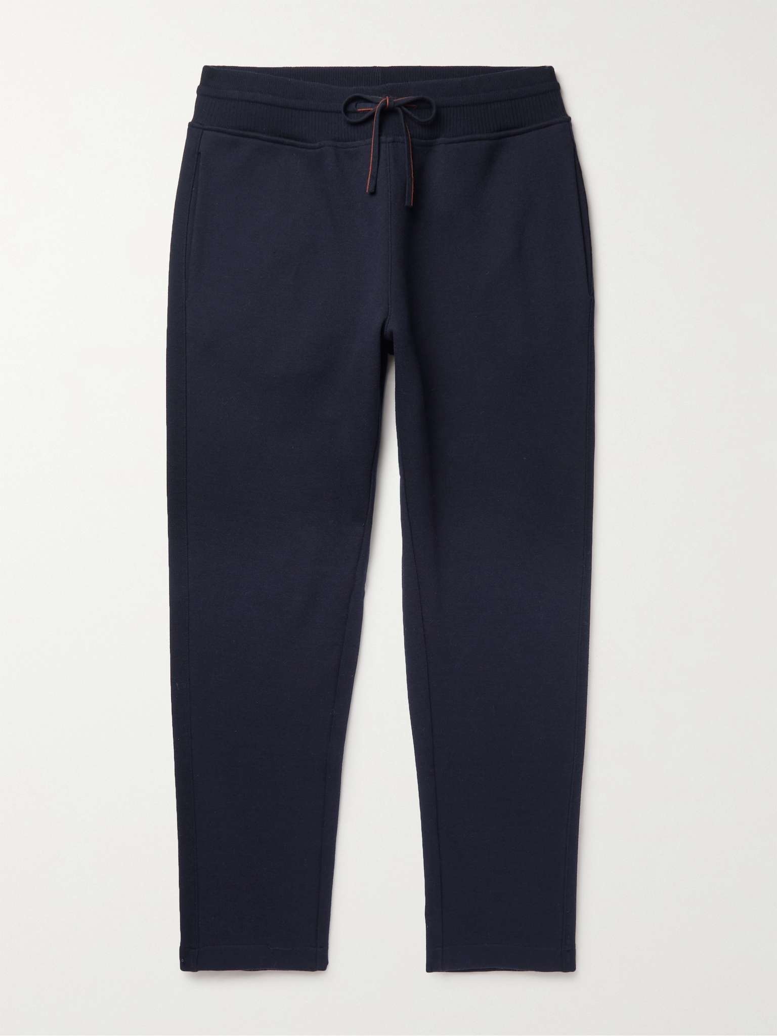 Tapered Double-Faced Cotton, Silk and Cashmere-Blend Jersey Sweatpants - 1