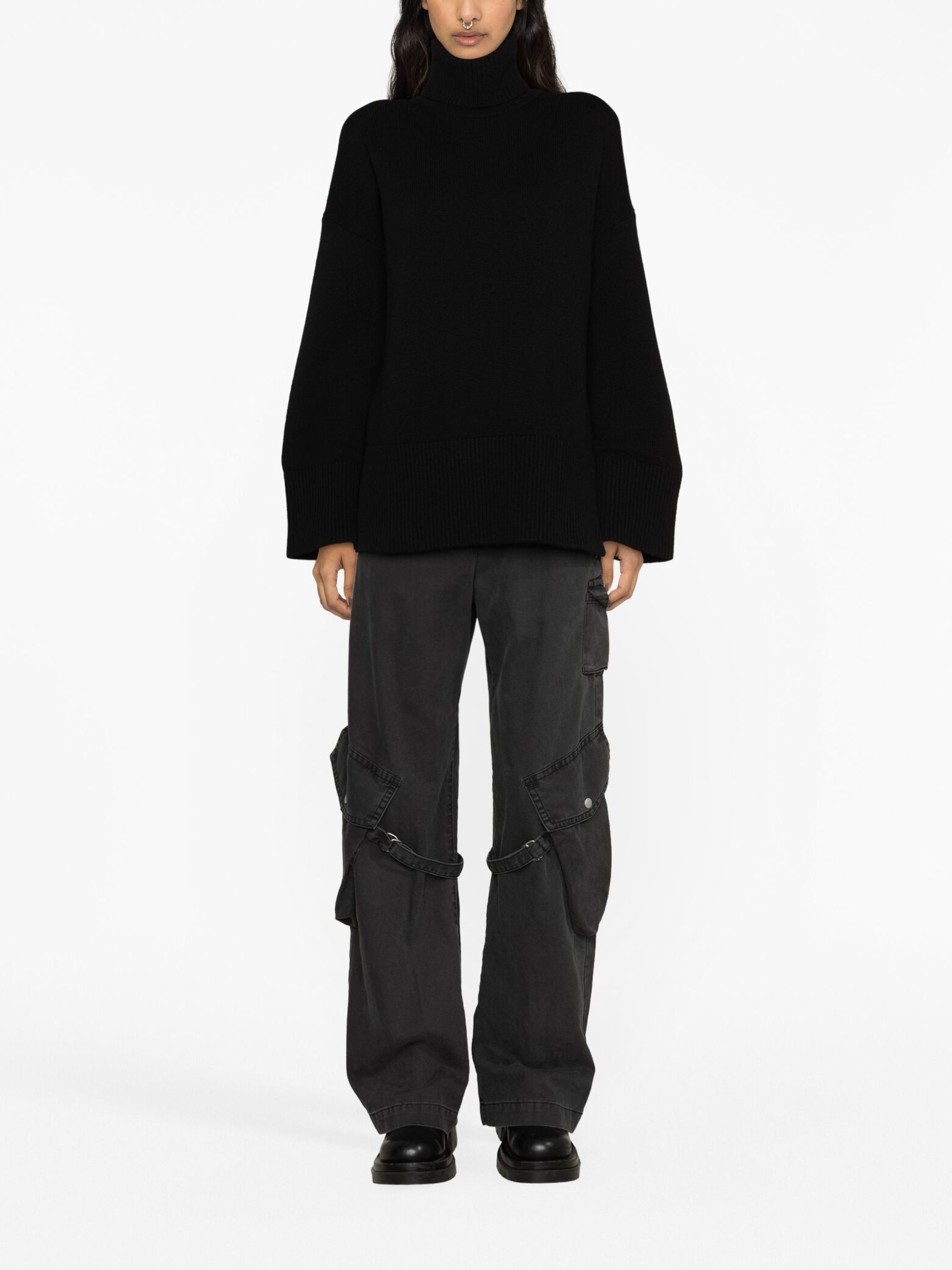 black Copal roll-neck sweater - 2