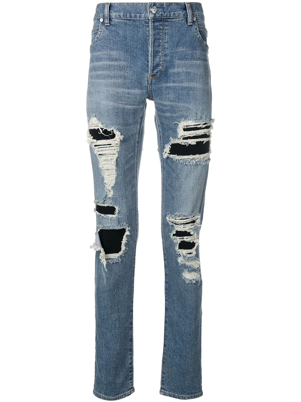 distressed jeans - 1