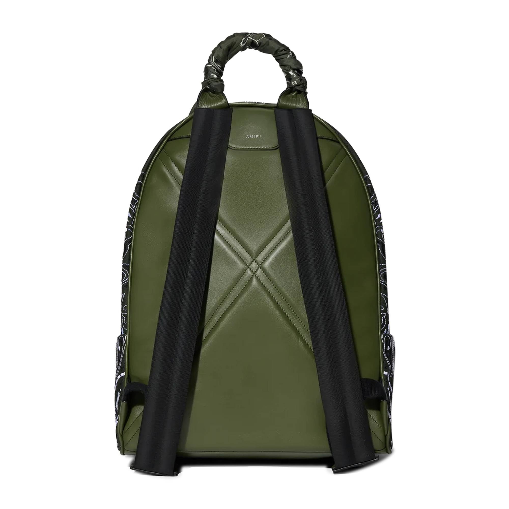 Amiri Canvas Bandana Backpack 'Black' - 2
