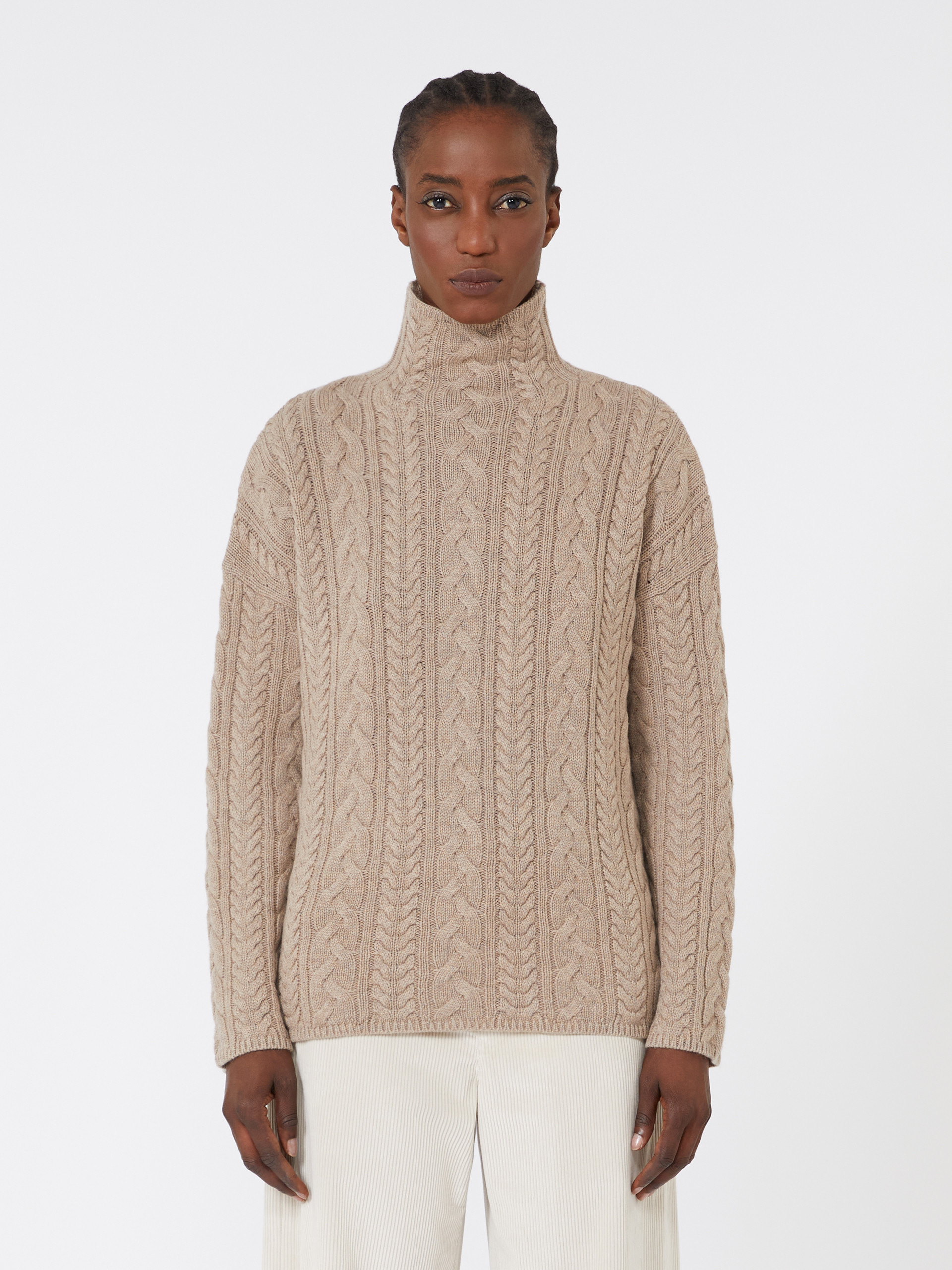 GENOVA Wool and cashmere polo-neck sweater - 3