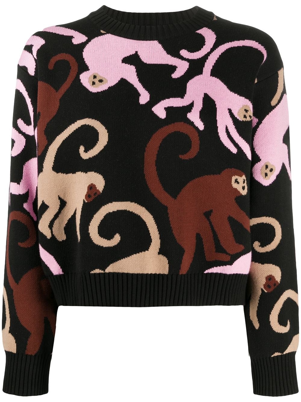 monkey intarsia jumper - 1