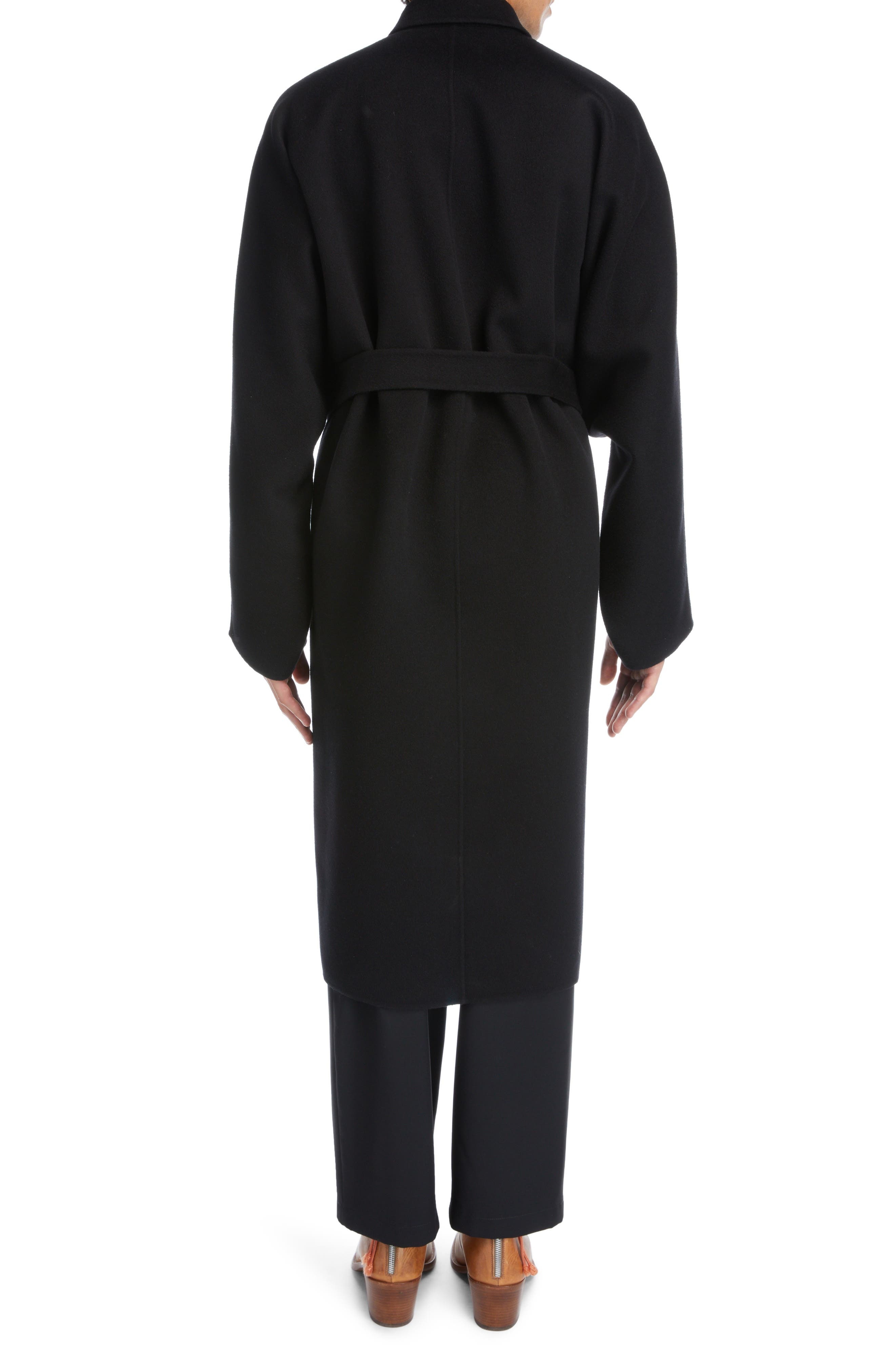 Belted Double Face Wool Coat - 2