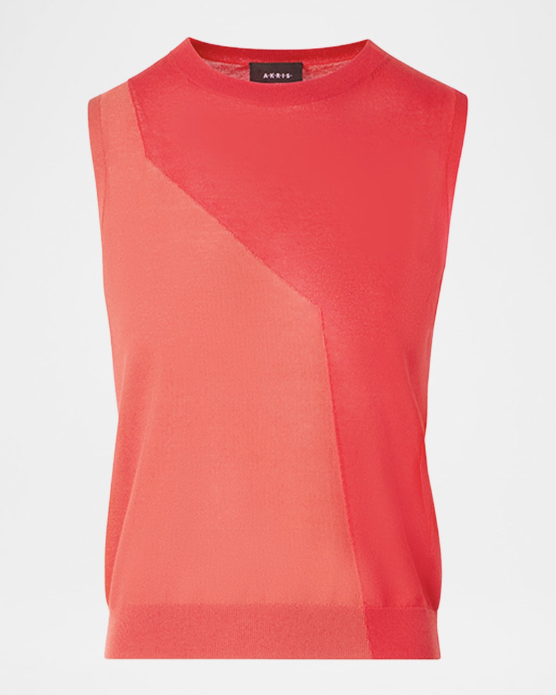 High Plains Cotton-Silk Sleeveless Sweater 1