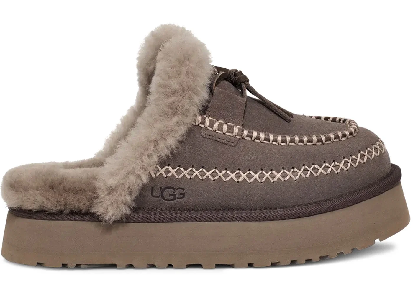 UGG Disquette Alpine Slipper Thunder Cloud (Women's) - 1