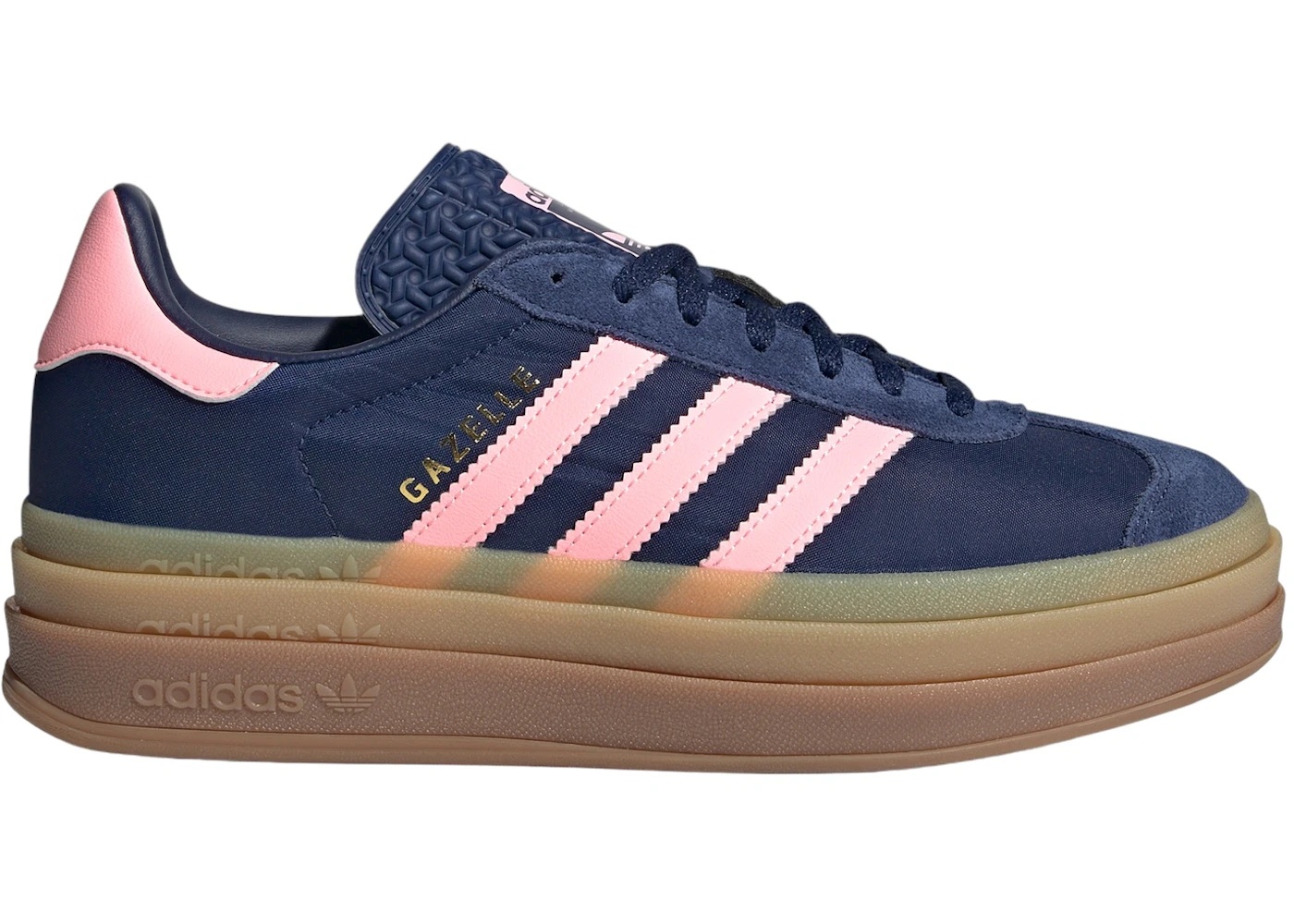 adidas Gazelle Bold Dark Blue Pink Spark (Women's) - 1