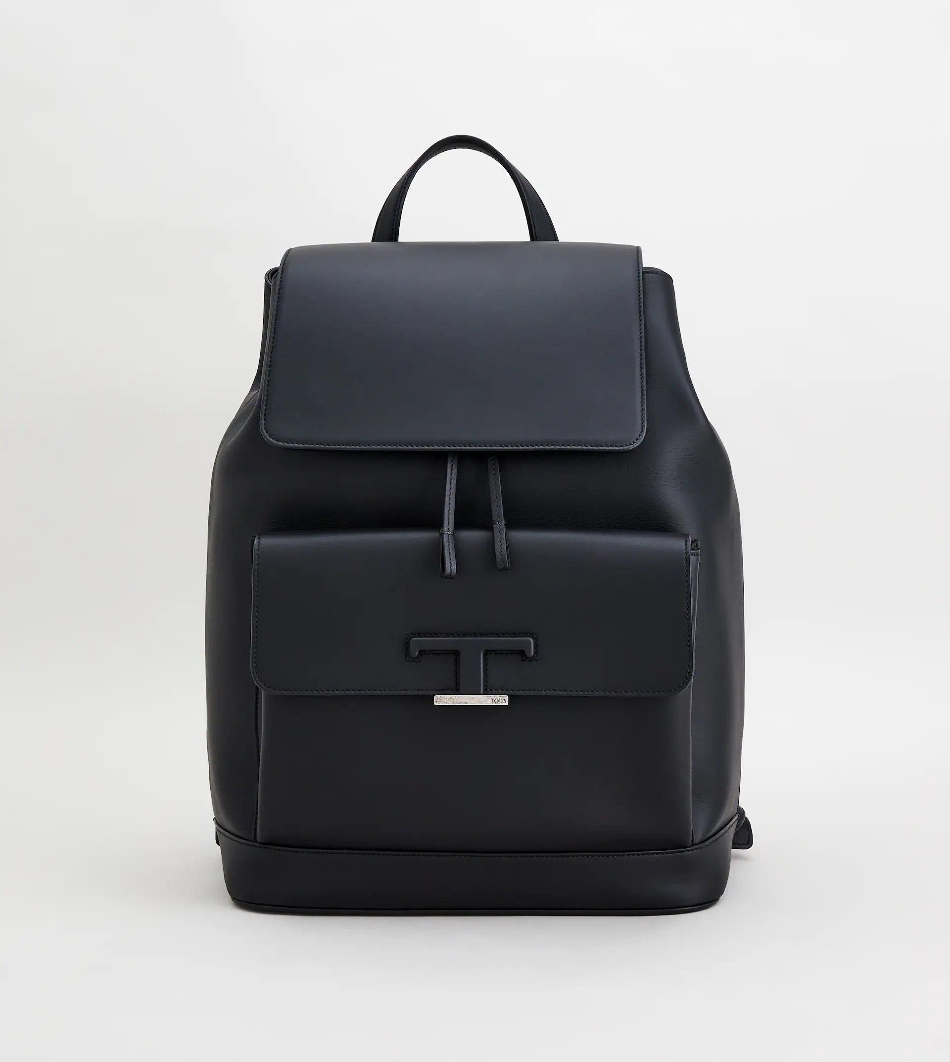 TIMELESS BACKPACK IN LEATHER MEDIUM - BLACK - 1