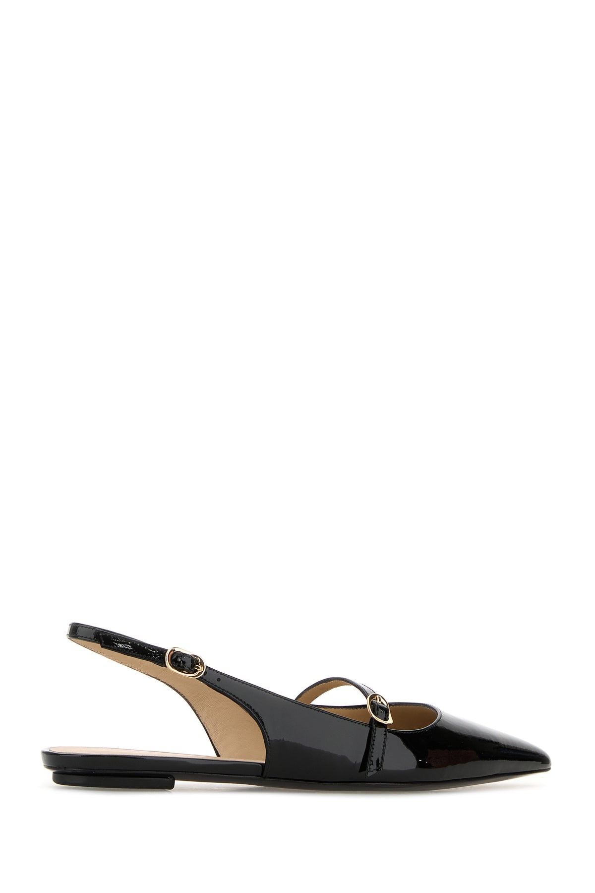 Black leather Emilia ballerinas - 3