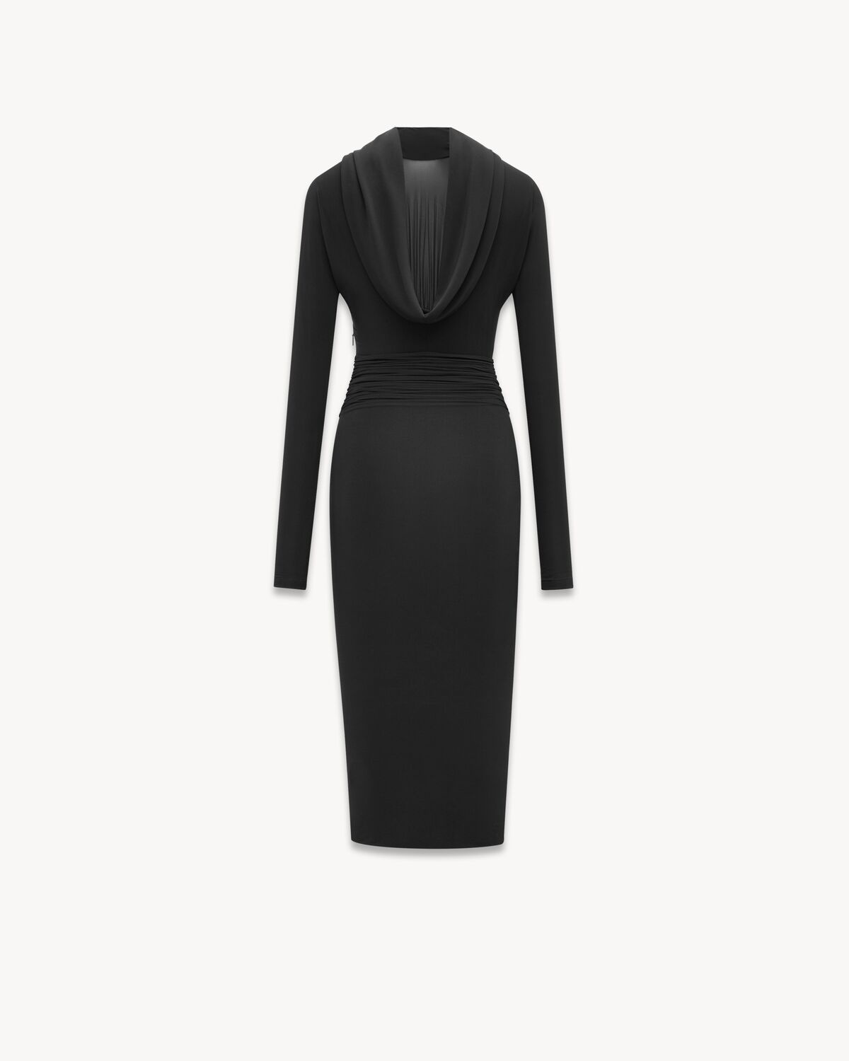 COWL-BACK DRESS IN JERSEY - 2