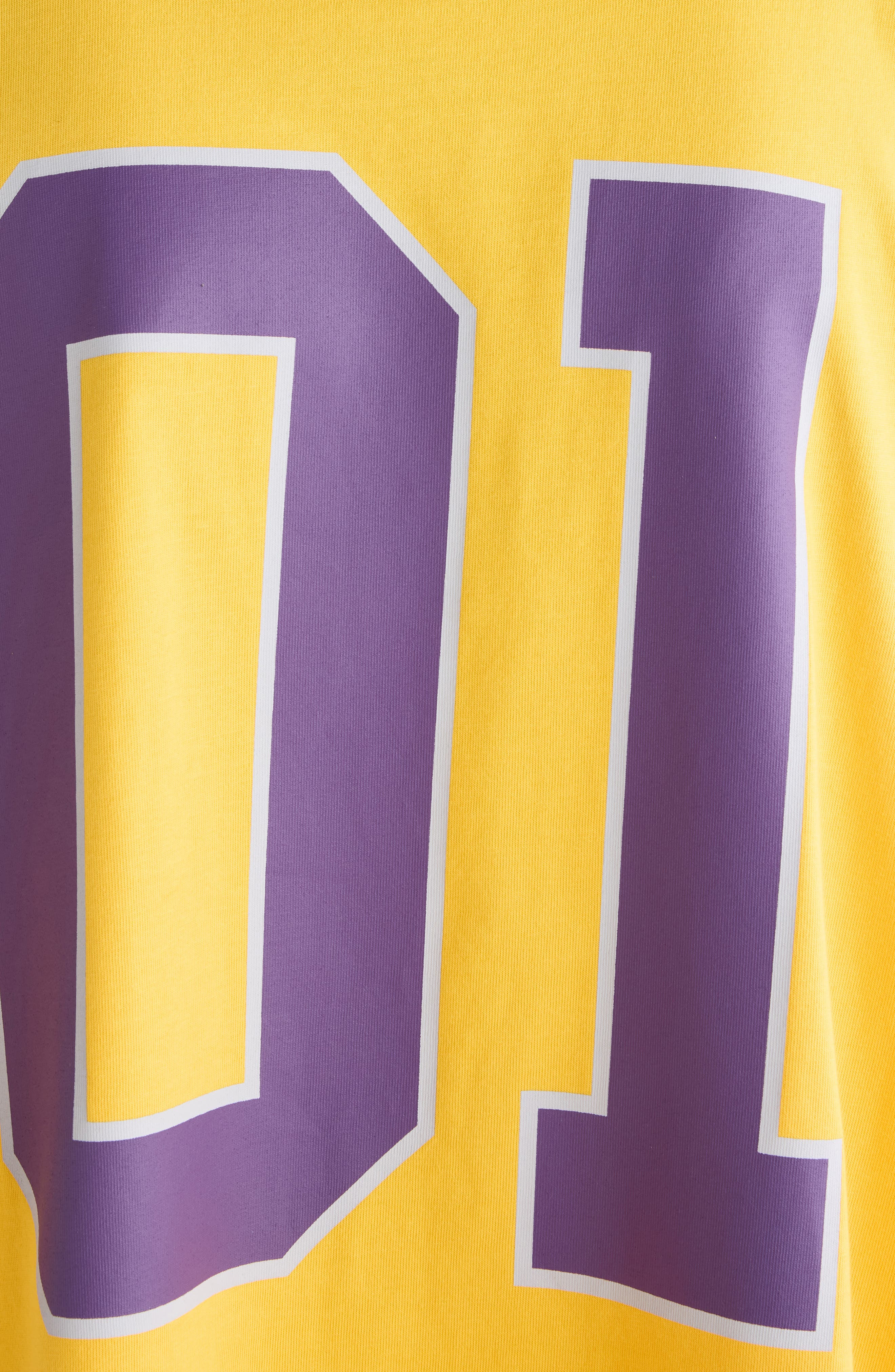 Balenciaga Jersey Oversize Cotton T-Shirt in 7090 Yellow/Deep Purple at Nordstrom - 6
