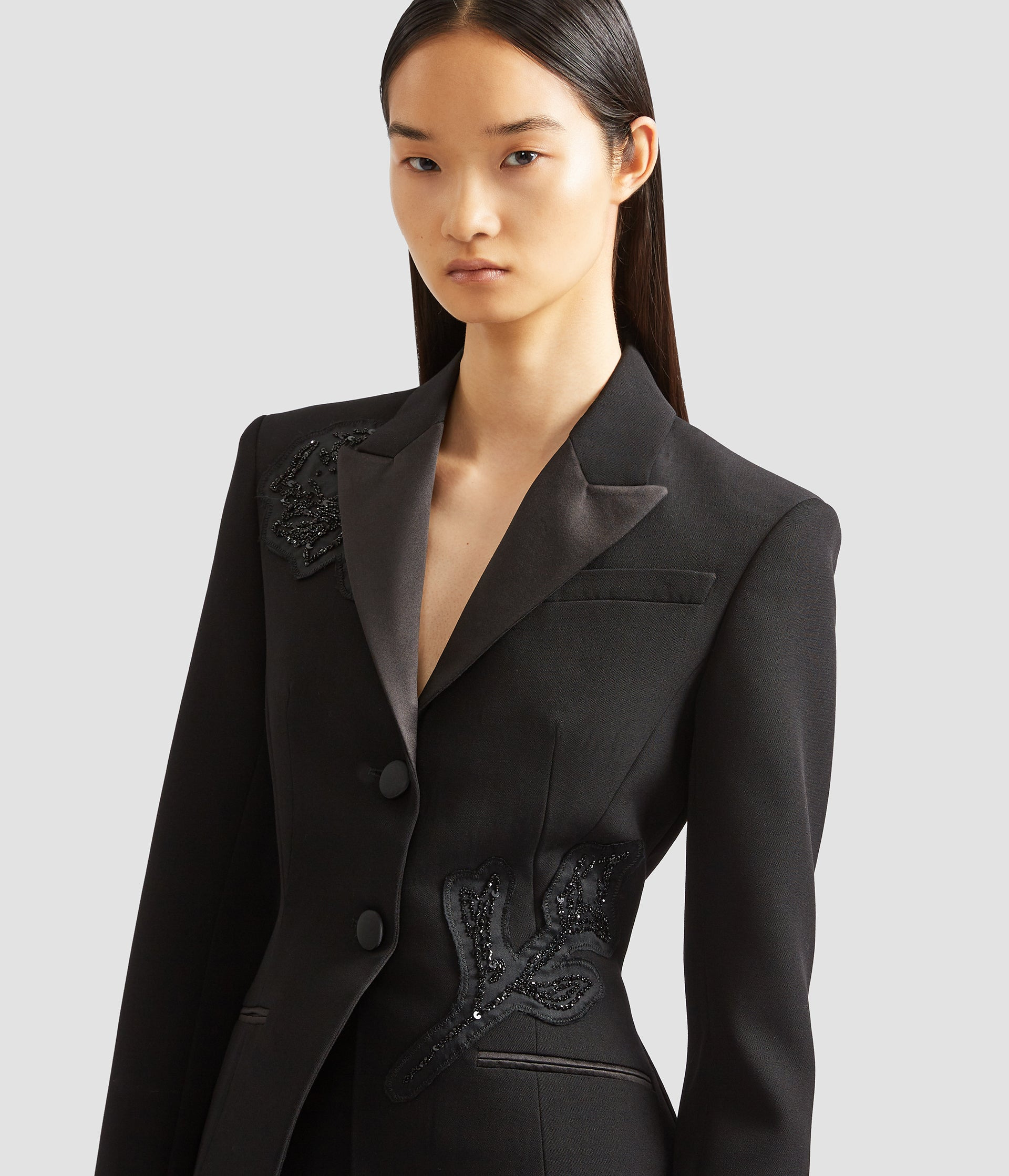 FITTED SINGLE BREASTED BLAZER - 5