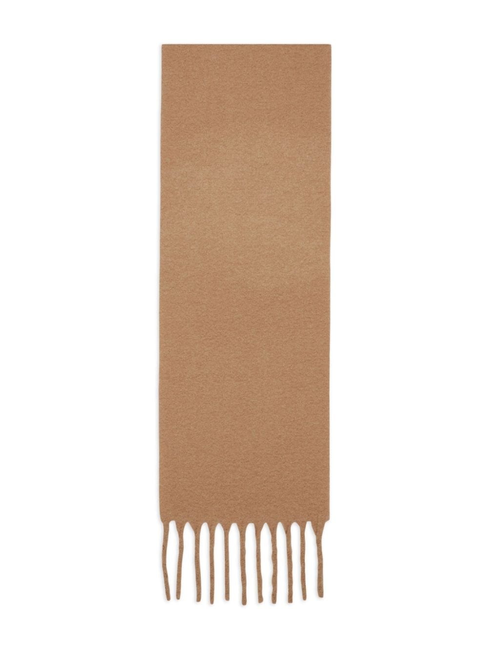 logo intarsia-knit fringed scarf - 2
