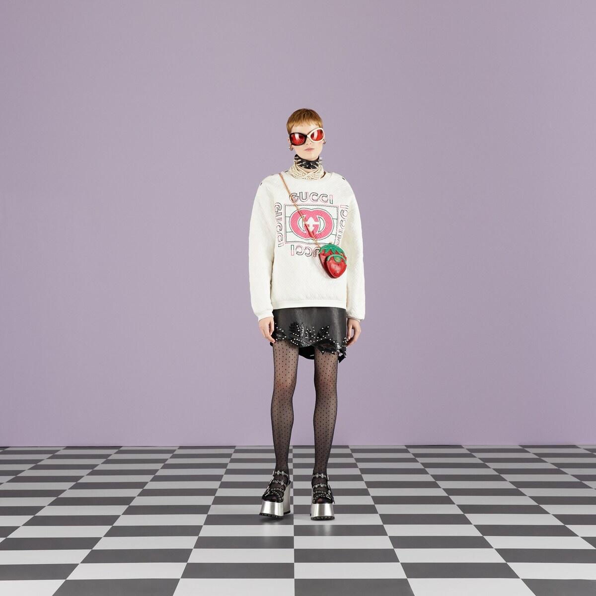 Gucci vintage logo quilted sweatshirt - 2