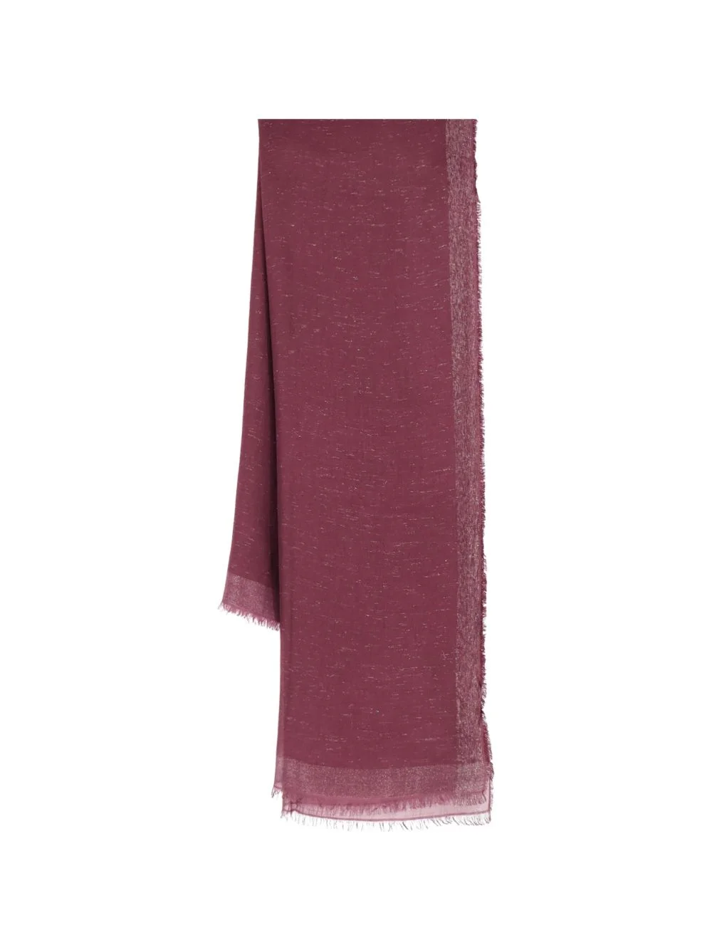 glitter-effect fringed scarf - 1