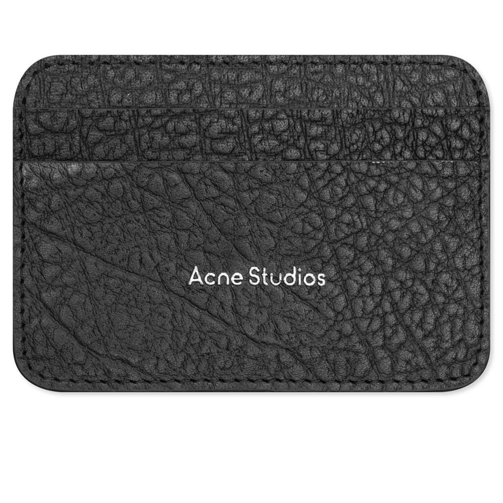 EMBOSSED LOGO CARD HOLDER FN-UX-SLGS000275 - BLACK - 1