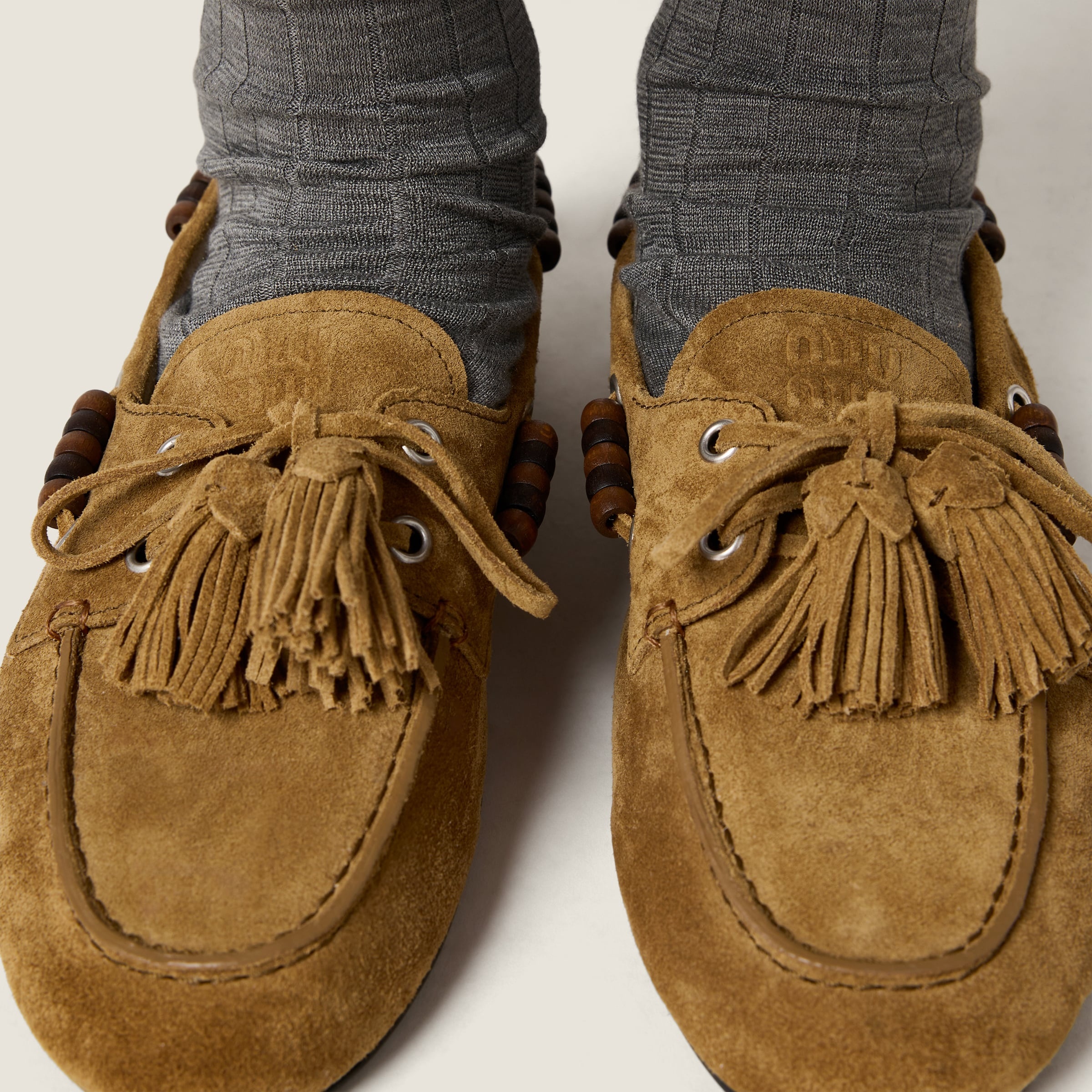 Suede tassel loafers - 5