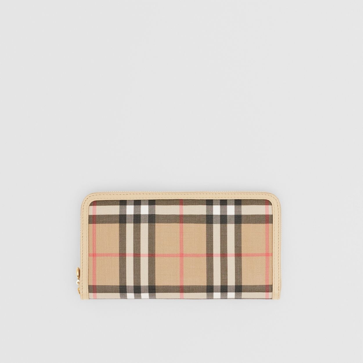 Vintage Check E-canvas and Leather Wallet - 1