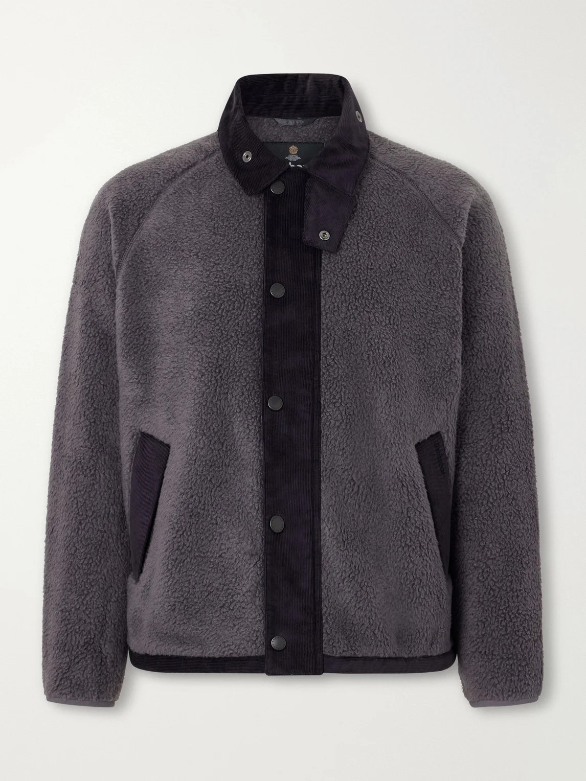 Transporter Corduroy-Trimmed Fleece Jacket - 1