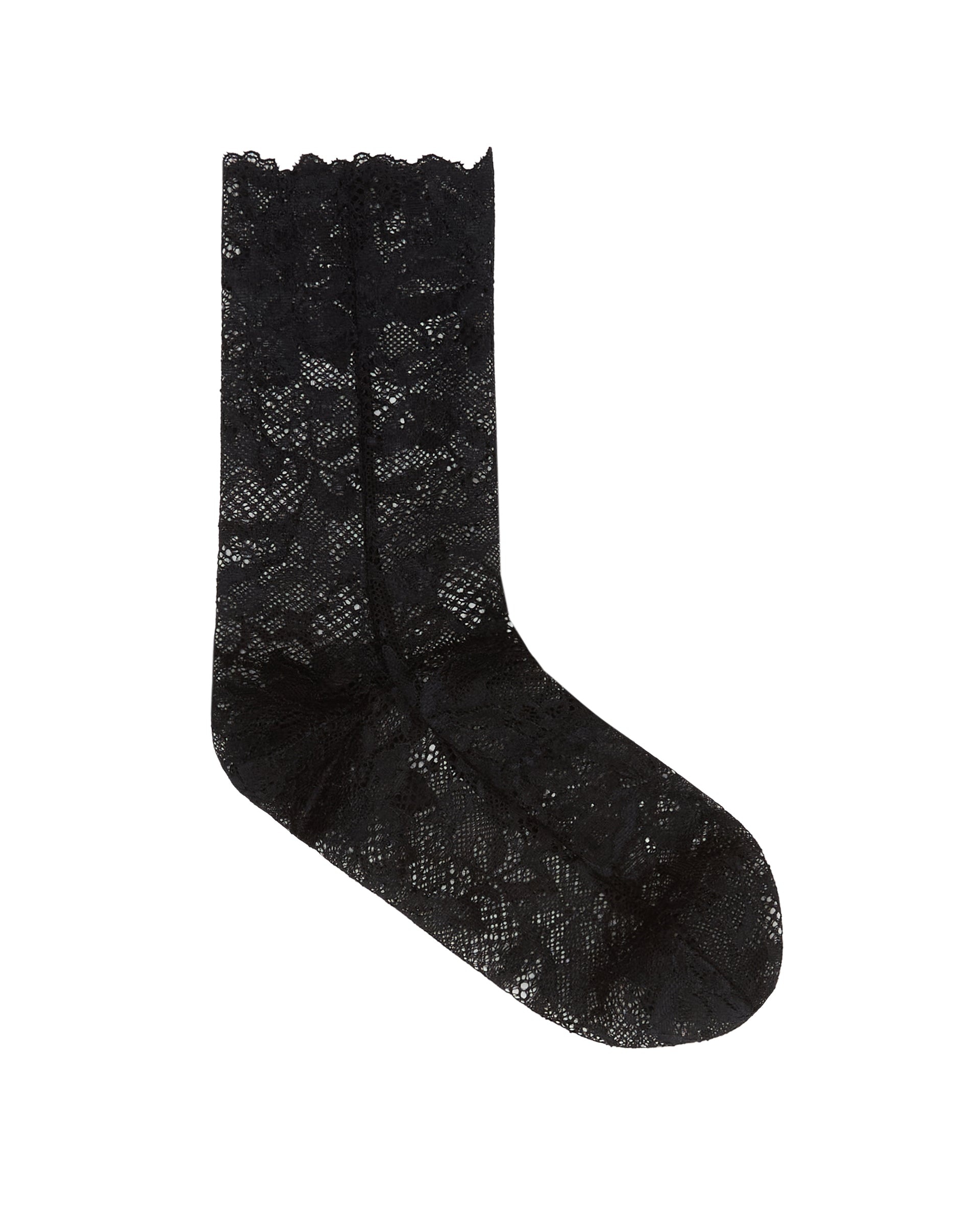 Black Lace Socks - 2