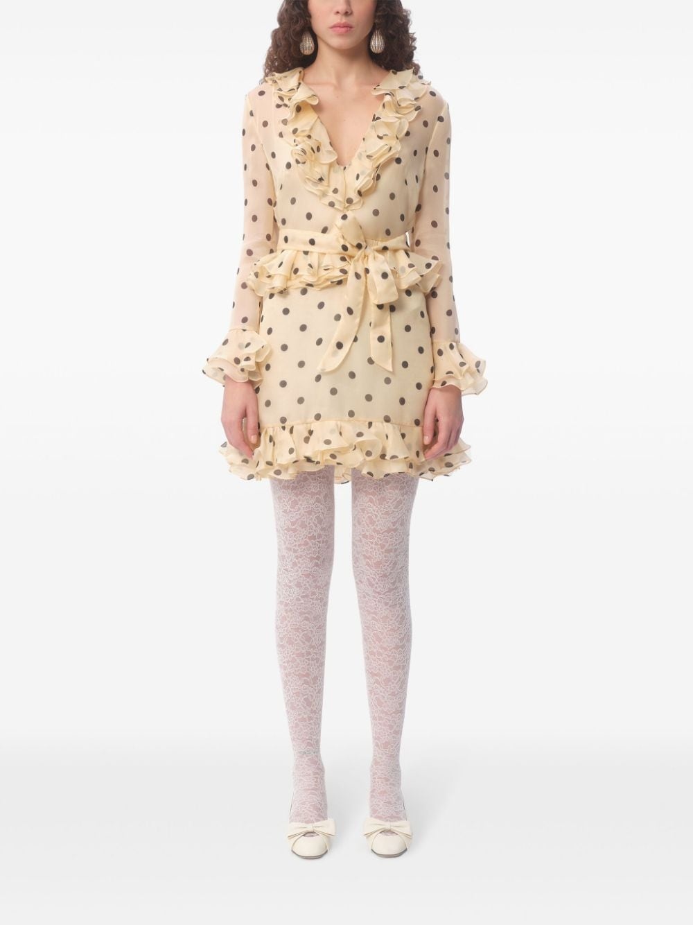 polka dot mini dress - 3