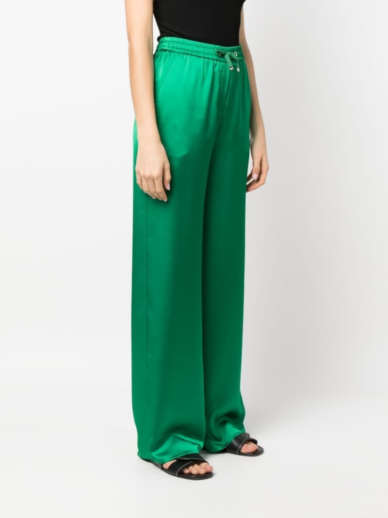 drawstring-waist straight-leg trousers - 3