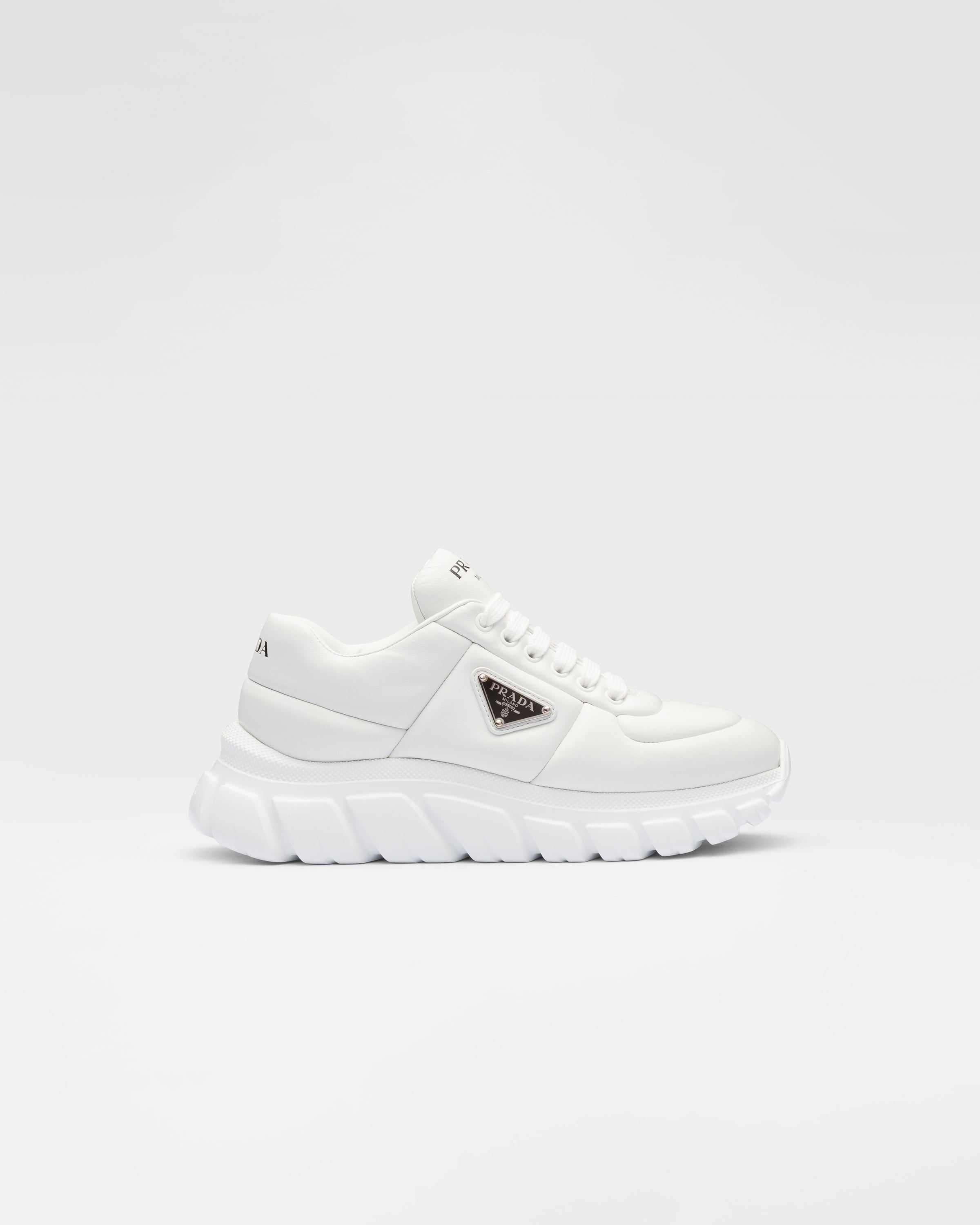 Padded nappa leather sneakers - 2