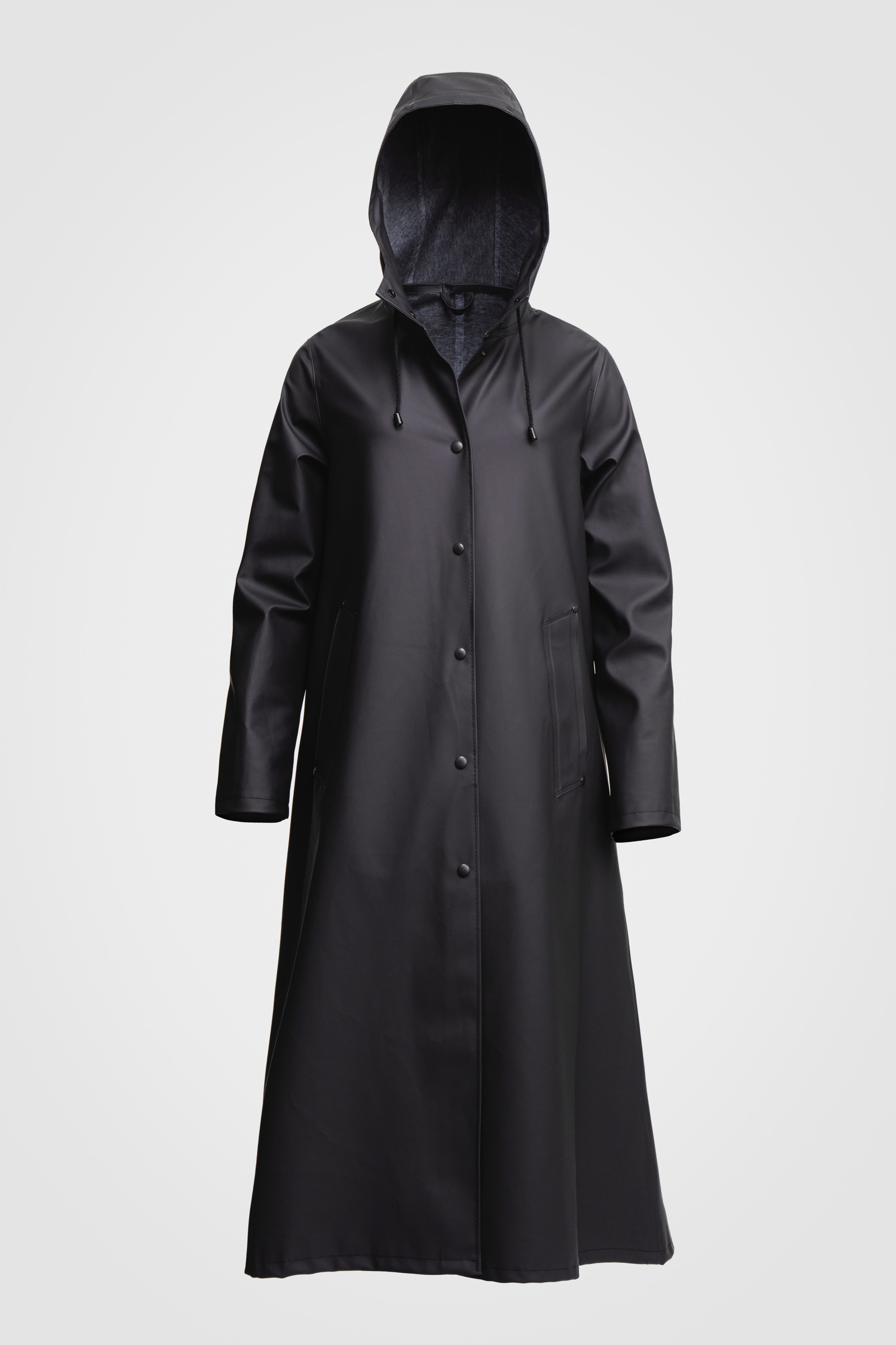 Stutterheim Mosebacke Long Raincoat in Black at Nordstrom - 2
