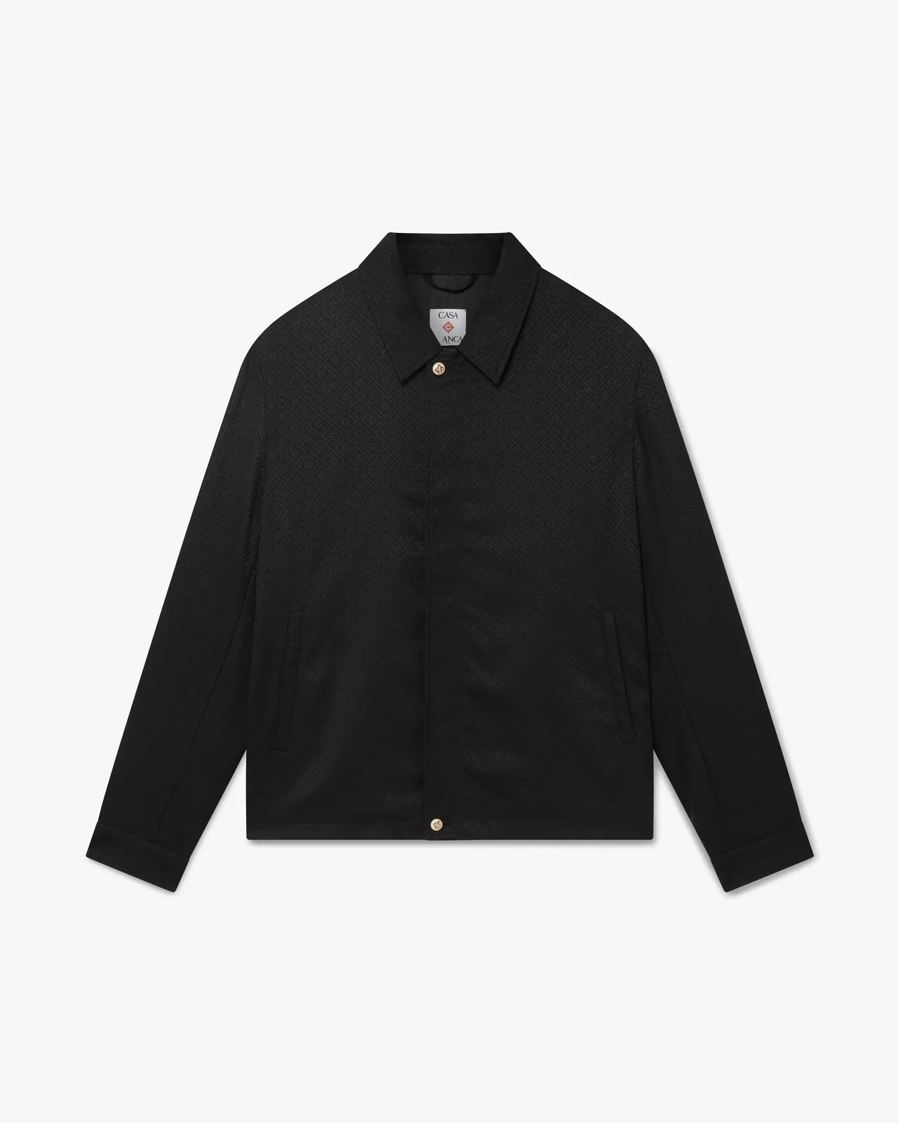Black Monogram Wool Sports Jacket - 1