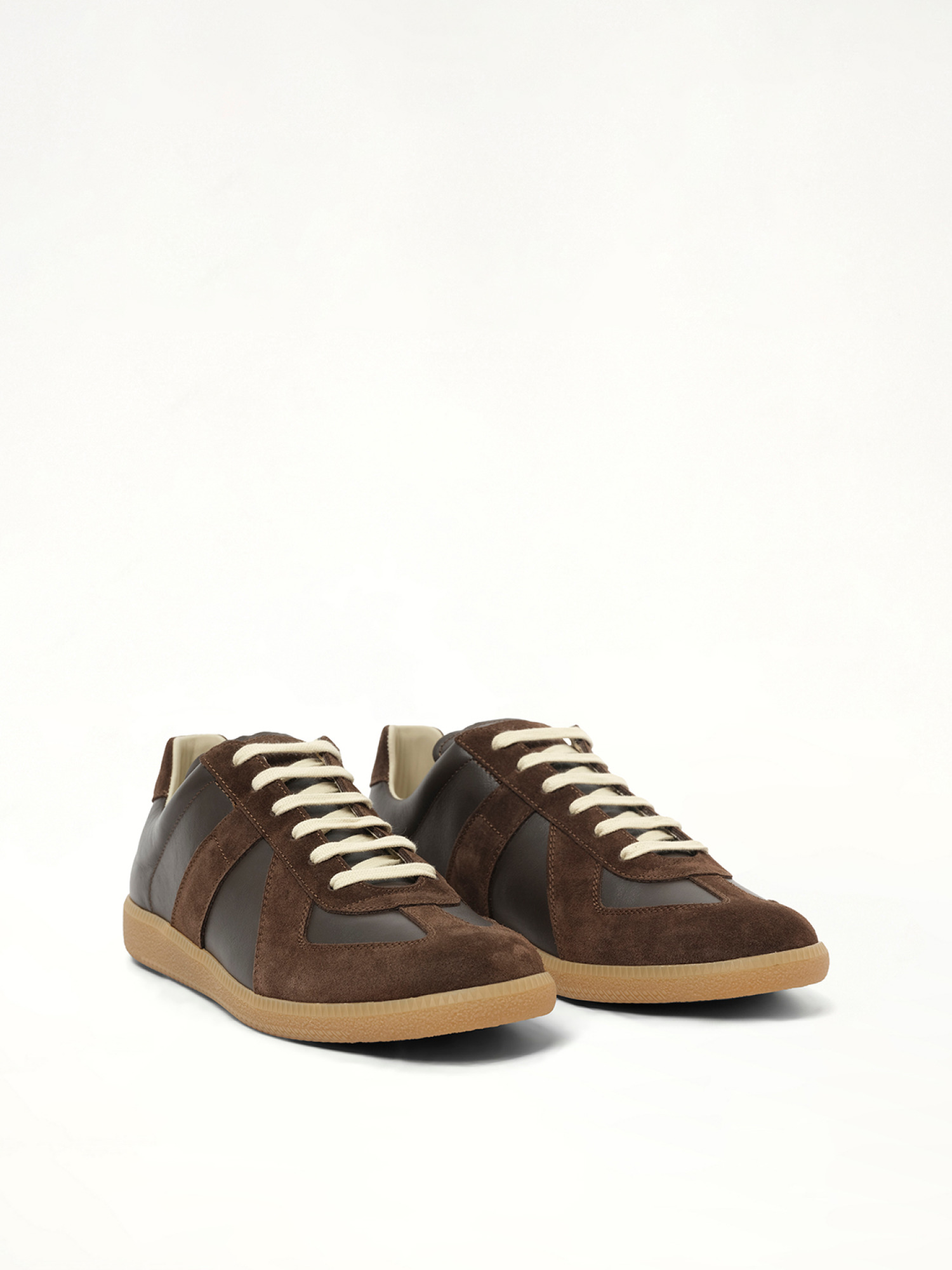 Replica Leather Sneaker in Brown - 2