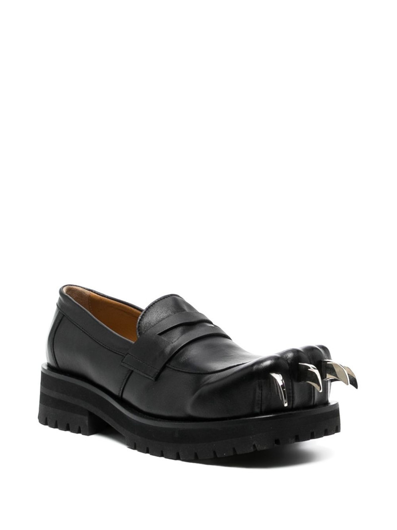CHARLES JEFFREY LOVERBOY Moggies leather loafers outlook