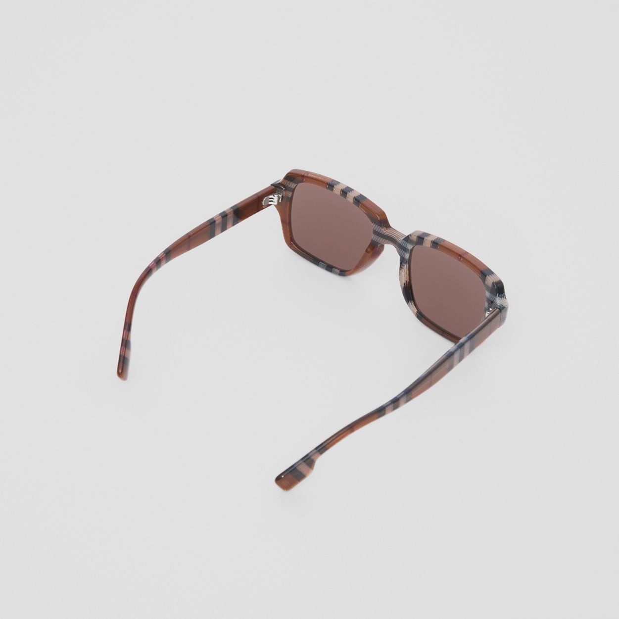 Check Rectangular Frame Sunglasses - 5