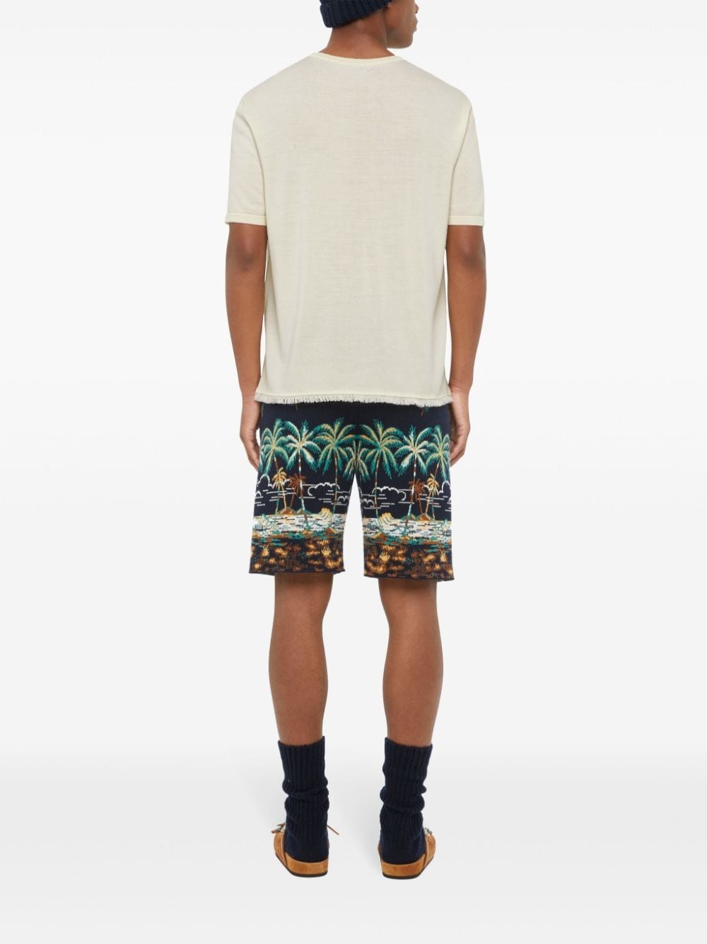 virgin wool knit T-shirt - 5