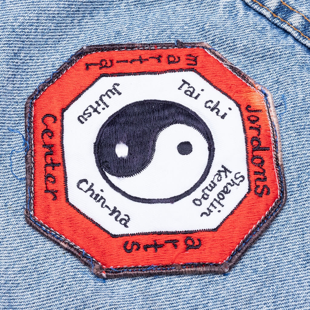 CHARLATAN REVERSIBLE DENIM/BASEBALL JACKET - INDIGO - 4
