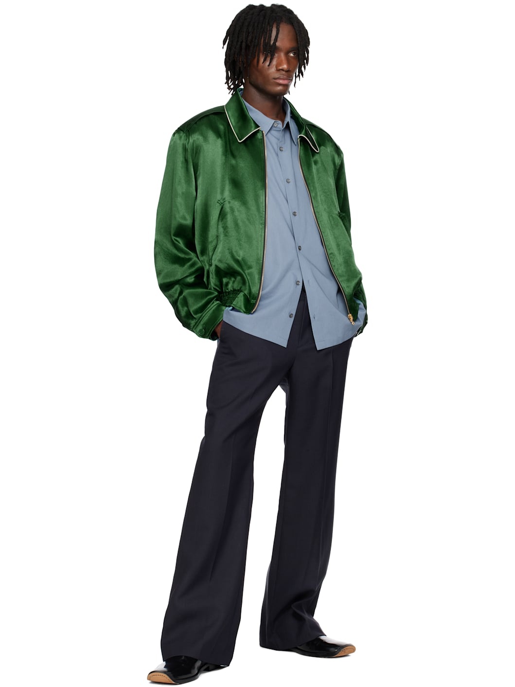 Navy Signature RC Flared Trousers - 4