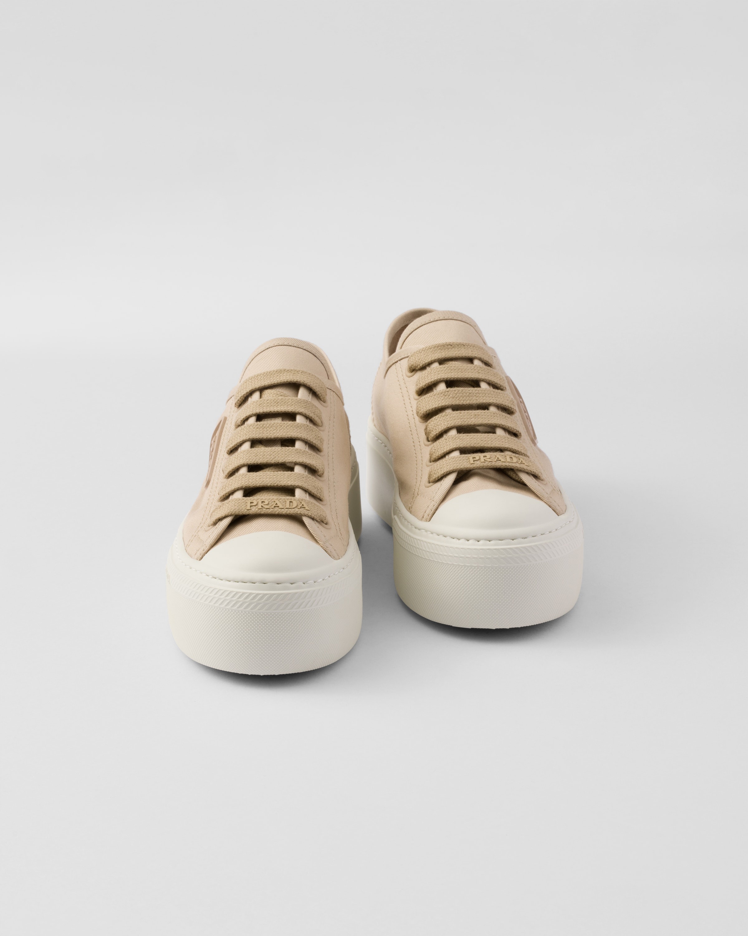 Laced fabric sneakers - 6