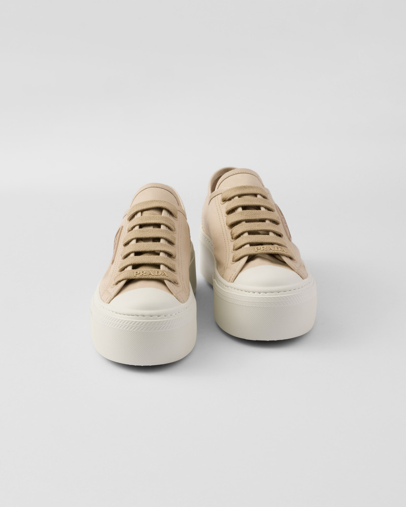 Laced fabric sneakers 6