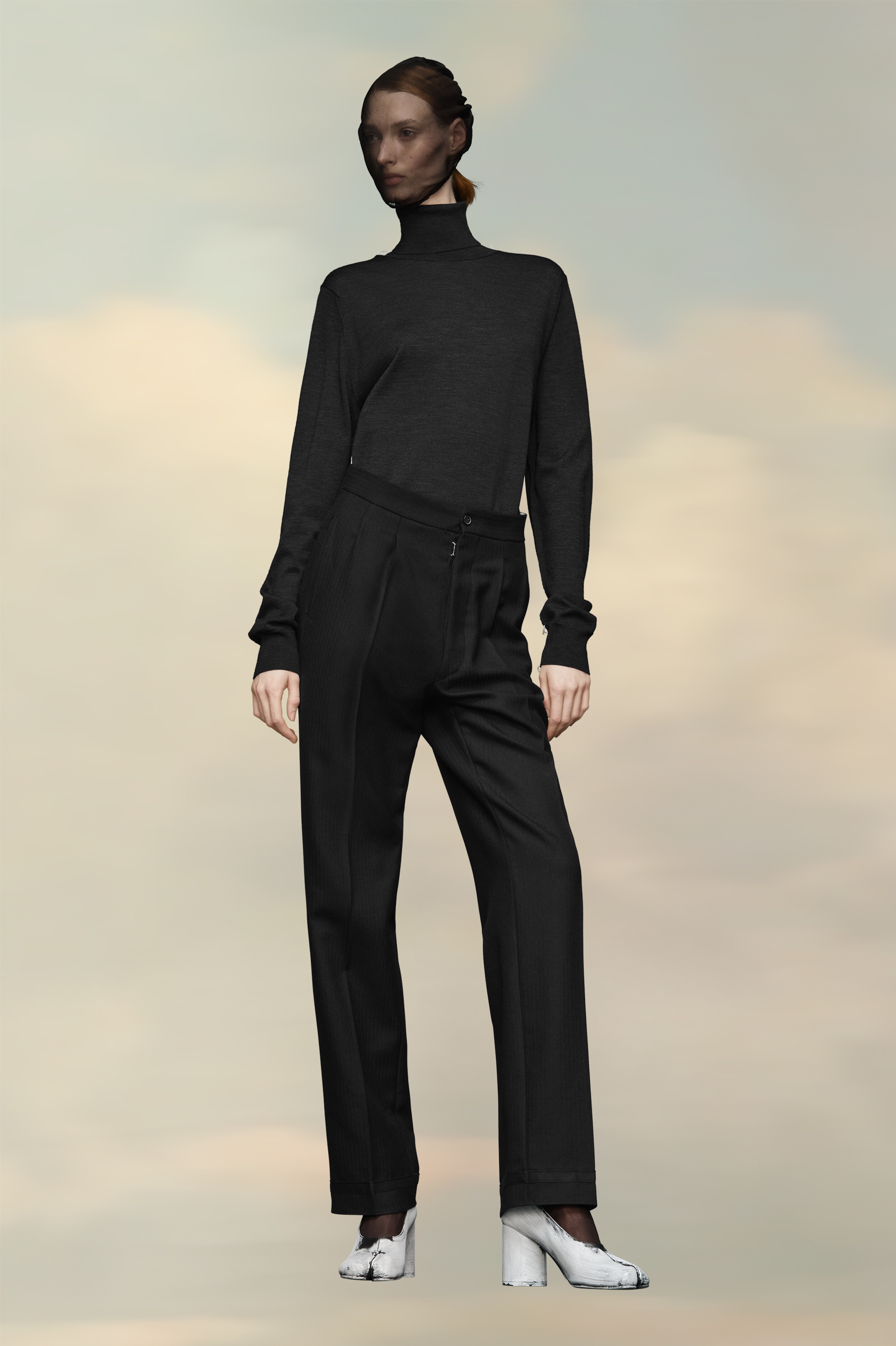 Merino Wool High-neck Sweater - 3