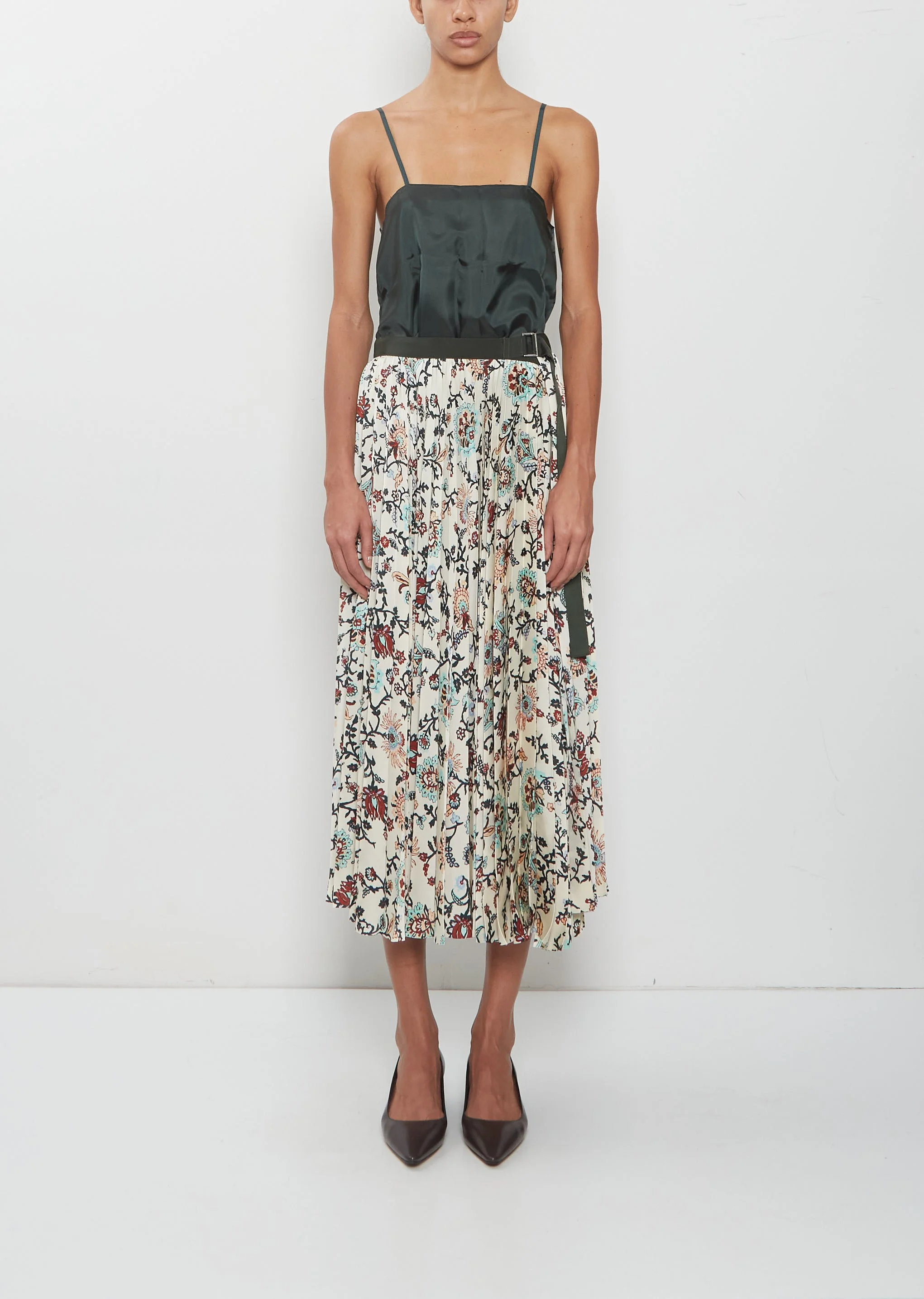 Floral Print Skirt - 1