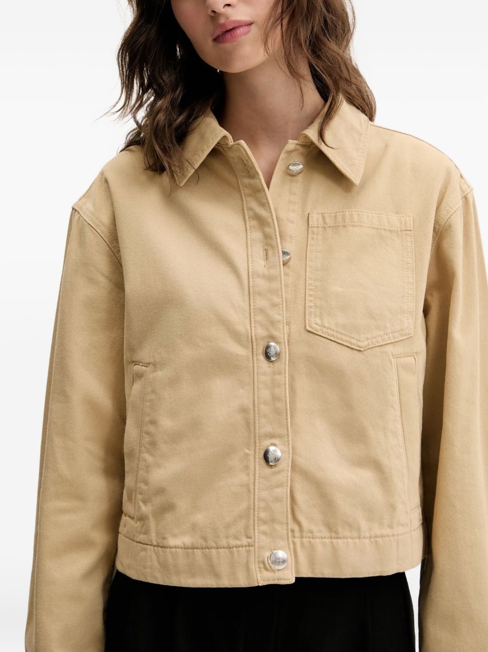 pocketed button denim jacket - 4