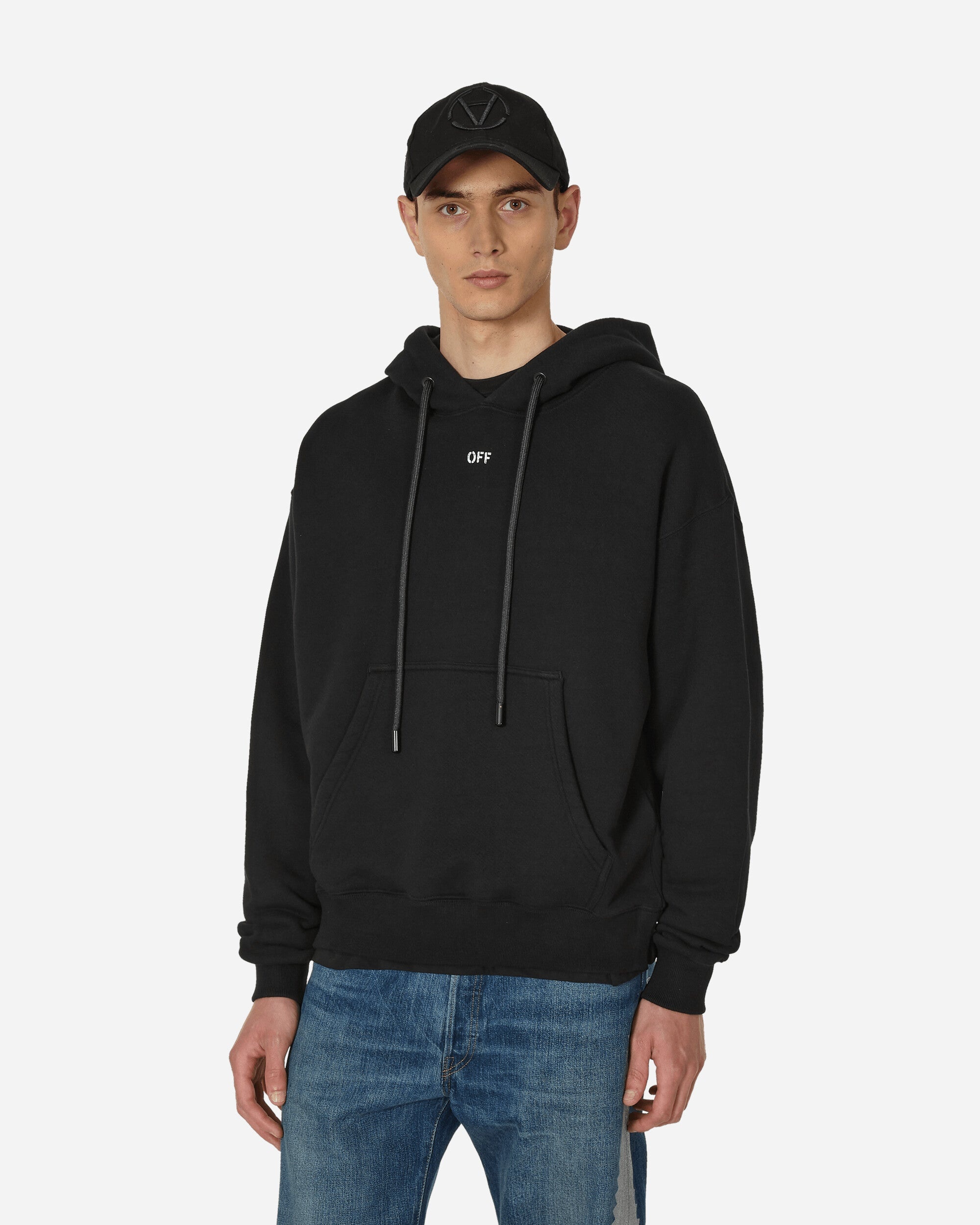 【関税込み】Off-White ブラック Off Stamp Skate フーディ BLACKWHITE OFF-WHITE OFF STAMP SKATE HOODIE